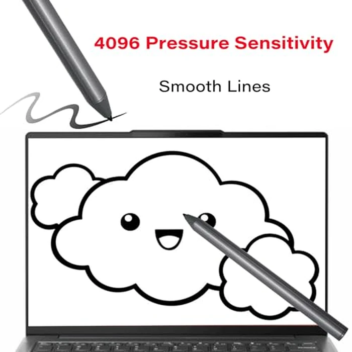 Stylus Pen Compatible with Lenovo Digital Pen 2 for Lenovo Yoga 6/7/9 Series,ThinkPad X/X1/L/P Series,IdeaPad Flex 5/7,13w/300w Yoga,ThinkBook 13x G2 IAP-21AT Pen(Gray) by Mingxiong - Image 3