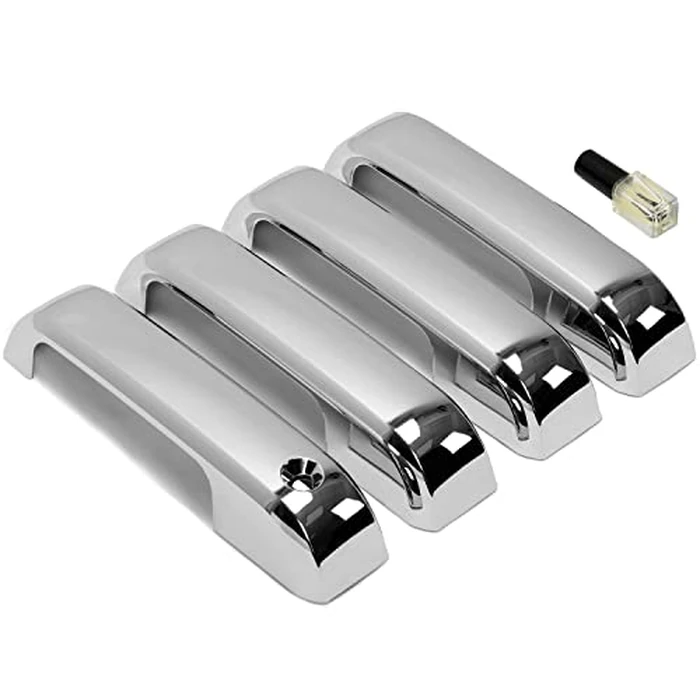 HECASA Door Handle Covers Trims Compatible with 2015-2020 Ford F150 2017-2022 F250 F350 F450 w/o Smart Keyhole Chrome by HECASA - Image 4