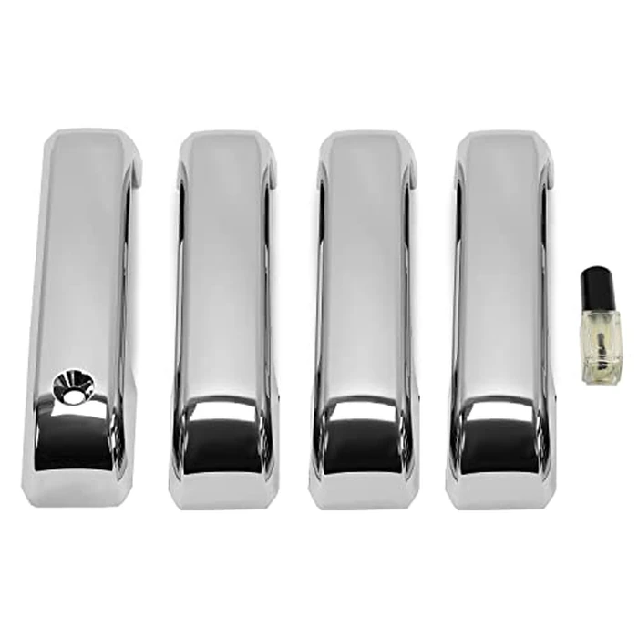 HECASA Door Handle Covers Trims Compatible with 2015-2020 Ford F150 2017-2022 F250 F350 F450 w/o Smart Keyhole Chrome by HECASA - Image 7