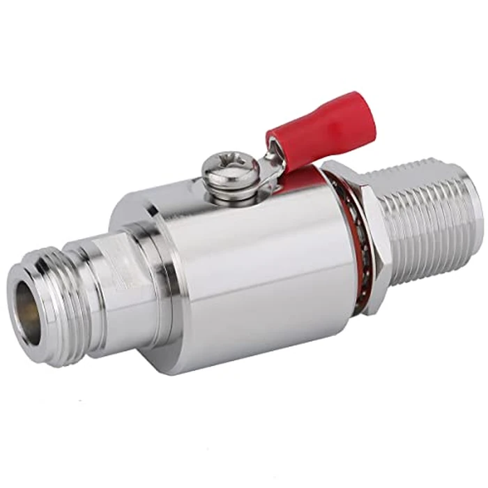 Riotaxy Lightning arrestor N Female to N Female Bulkhead Lightning Surge Protector IP67 with 90 V Gas Tube 50 Ohm DC-3GHz by Riotaxy - Image 3