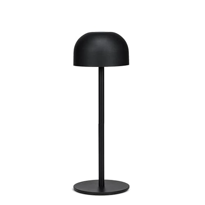 Abbott Collection Dome Shade Adjustable Height LED Light, Portable Table Lamp - Metal/Plastic, Matte Black (10 inches H) by Abbott Collection - Used - Like New condition - CA$34.97