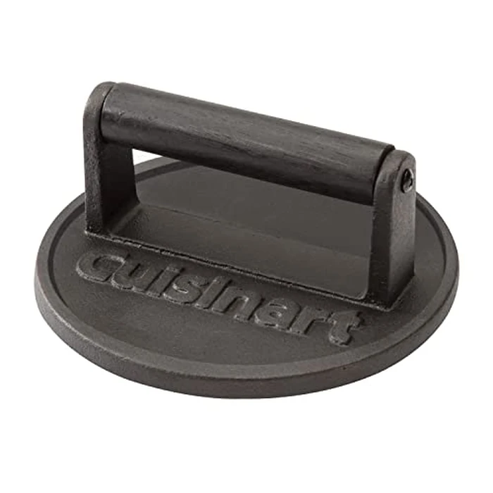 Cuisinart Smash Burger Press, Cast Iron, Heat Resistant Handle (CISB-111C) by Cuisinart - Used - Acceptable condition