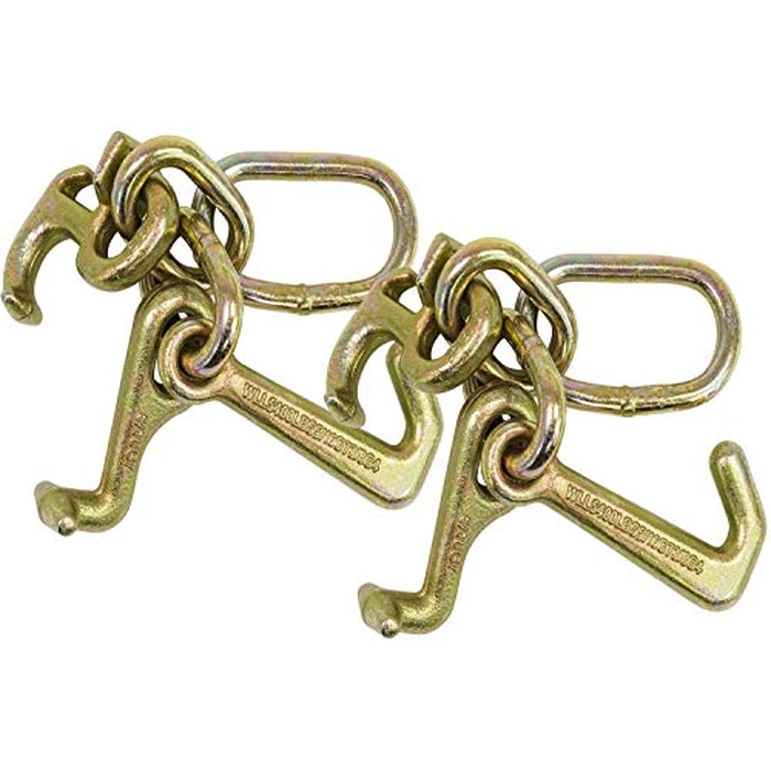 Mytee Products (2 Pack RTJ Cluster Hook Heavy Duty Wrecker Hauler Tow Towing Truck Chain Pair R T J by Mytee Products - Used - Like New condition - US$31.32