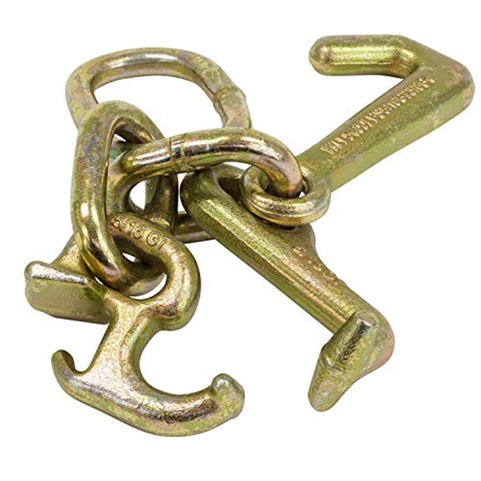 Mytee Products (2 Pack RTJ Cluster Hook Heavy Duty Wrecker Hauler Tow Towing Truck Chain Pair R T J by Mytee Products - Image 3
