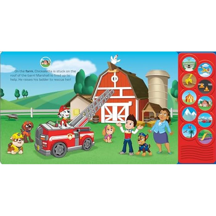 Nickelodeon: PAW Patrol - Land, Sea, and Sky! Listen and Learn 10 ButtonSound Book - PI Kids by PI Kids - Image 4