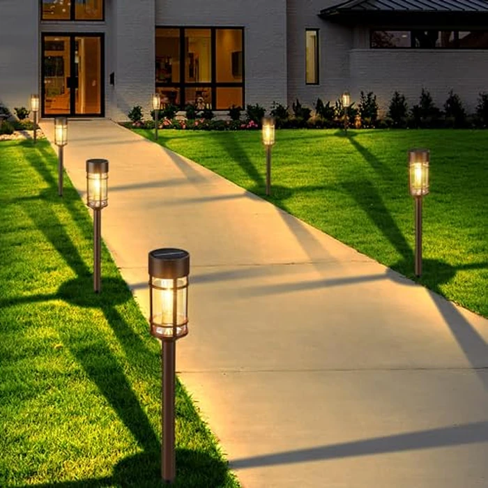 Mancra 8 Pack Solar Outdoor Lights, Bright Up to 10 Hrs Solar Lights Outdoor Waterproof Garden Decor for Patio Lawn Yard and Landscape by Mancra - Image 2