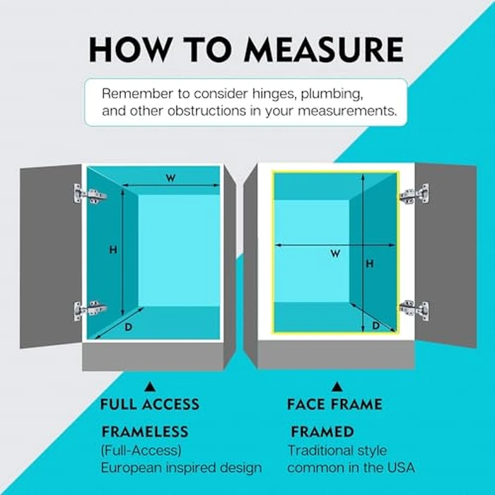 Pull Out Cabinet Organizer 17" W X 22" D, Slide Out Drawers For Kitchen Organizers and Storage, Pull Out Drawers For Cabinets Capacity Heavy Duty Caddy, Cabinet Shelves Chrome-Plated, Bathroom Pantry by STORKING - Image 4