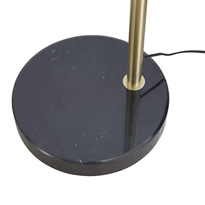 Major-Q Modern 81" Arc X-Large Tall Living Room-Stand Up Arching Drum Shade Large Floor Lamp with Real Marble Base for Dinning/Bedrooms-Corner Lamp for Office Lighting White/Gold (99-6938GLD) by Major-Q - Image 6