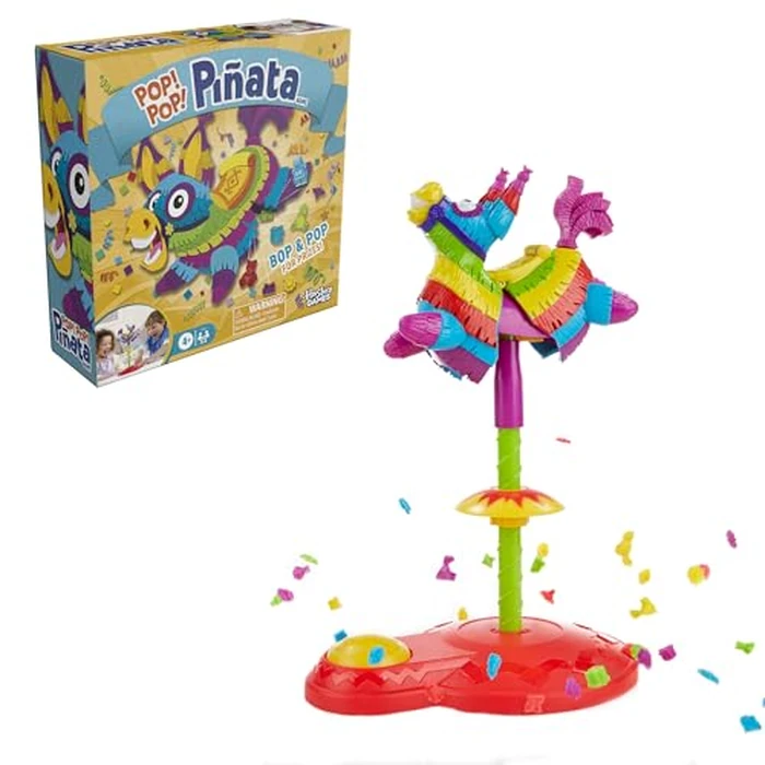 Pop! Pop! Pinata Game | Replayable Pinata Game with 30+ Prizes | Ages 4 and Up | 2 to 4 Players | 10 Mins. | Fun Board Games for Kids and Preschoolers (Amazon Exclusive) by Hasbro Gaming - Used - Like New condition - US$14.58