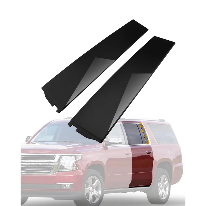 926-247 926-248, Rearward Door Applique, Compatible with 2015-2018 GMC Yukon XL, Cadillac Escalade ESV, Chevy Suburban, Window C-Pillar Trim, Left & Right Rear Door Molding, Outer Windshield Trim by Gledewen - Used - Good condition - US$36.70