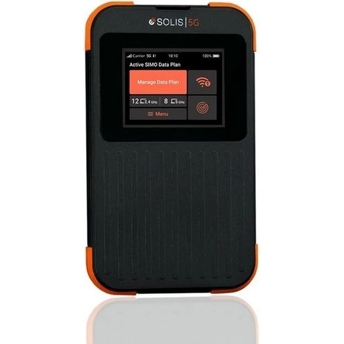 SIMO Solis 5G WiFi Mobile Hotspot for Travel - Local & International Coverage Router - Orange/Black by SIMO - Refurbished - Excellent condition - US$212.98