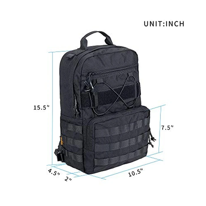 Excellent Elite Spanker Outdoor Tactical Molle Hydration Bundle Packs Water Backpack for 3L Water Bag(Black) by EXCELLENT ELITE SPANKER - Image 2