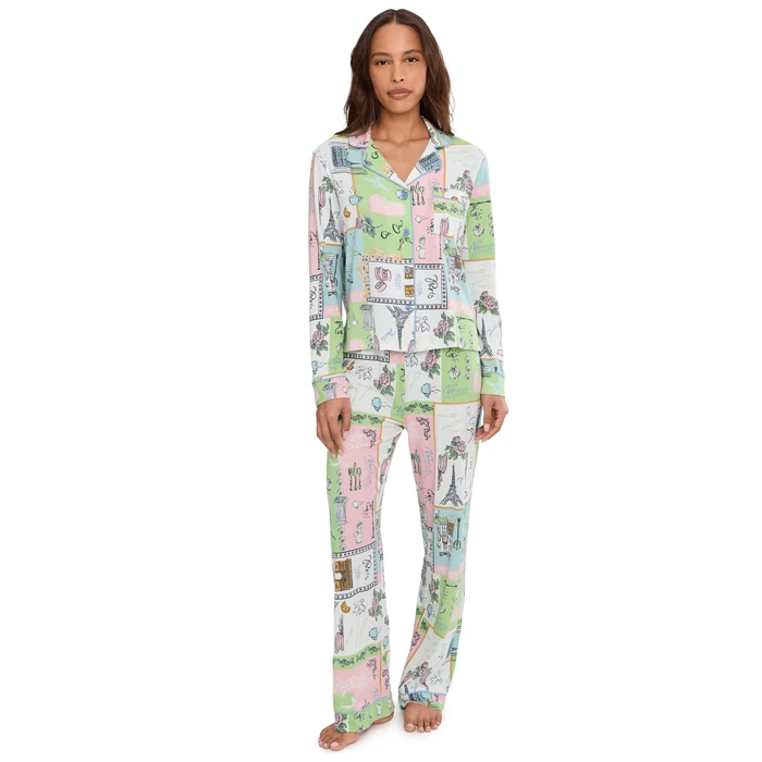 P.J. Salvage, Women's, Whimsy Pajama Set, Natural 1, Large by PJ Salvage - Used - Very Good condition - US$108.00
