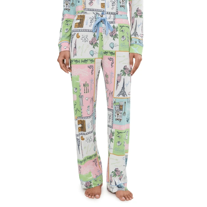 P.J. Salvage, Women's, Whimsy Pajama Set, Natural 1, Large by PJ Salvage - Image 2