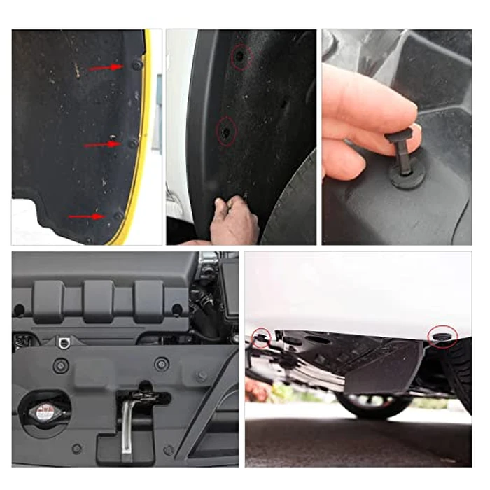 GOOACC 240PCS Car Retainer 6.3mm 8mm 9mm 10mm Expansion Screws Replacement Kit Bumper Push Rivet Clips, 1PC Fastener Remover,Black by GOOACC - Image 9