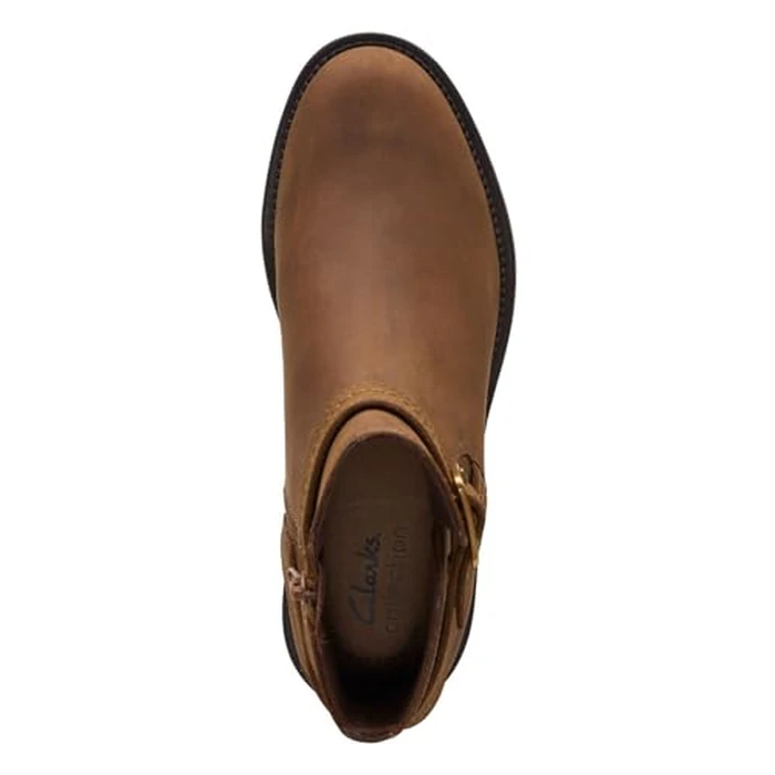 Clarks Womens Ankle Boot, Dark Tan L, 7.5 US by Clarks - Image 7