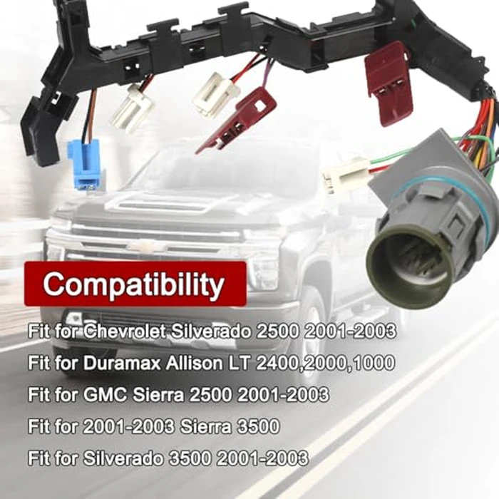 6 Solenoid, 5 Speed Transmission Wiring Harness Fit for GM Chevy Duramax Allison 1000/2000/2400 1999-2003 29541371 by Eschindler - Image 3