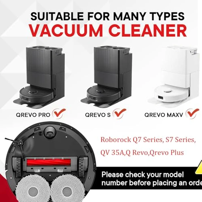 FLYBINGO 6 Pcs Qrevo Brush Accessories Fit for Roborock QV 35A/35S,Q7 Series,S7 Series,Q Revo Series,Qrevo S/MaxV/Pro/Plus Vacuum Cleaner by FLYBINGO - Image 2