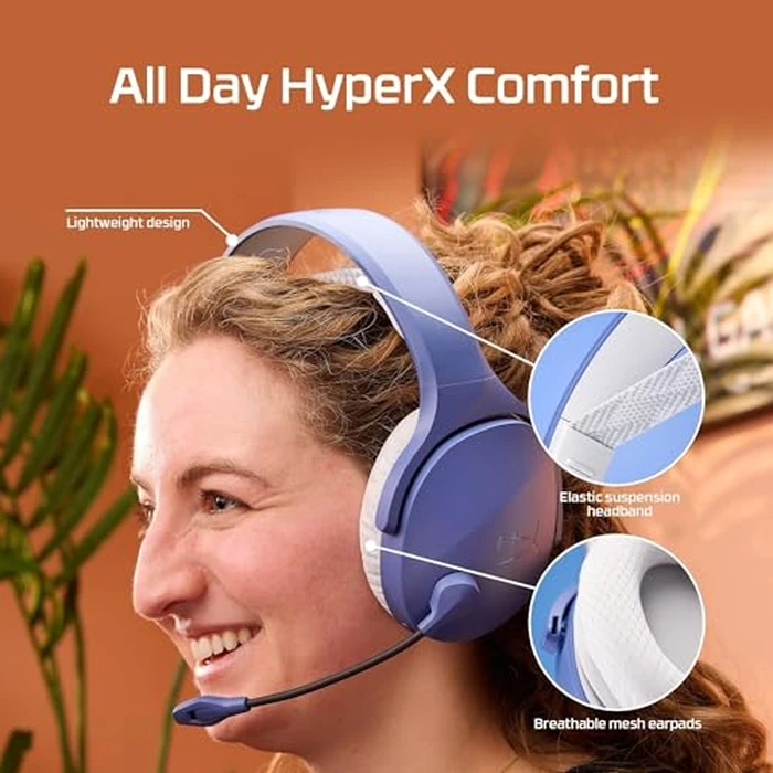 HyperX Cloud Jet - Dual Wireless Gaming Headset, 2.4GHz dongle, Bluetooth 5.3, PC, PS5, Mobile, USB-A - Black by HyperX - Image 6