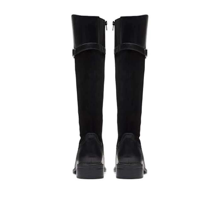 Clarks Collection Women's Maye Carly Knee High Boot, Black Leather, 6 Medium US by Clarks - Image 7