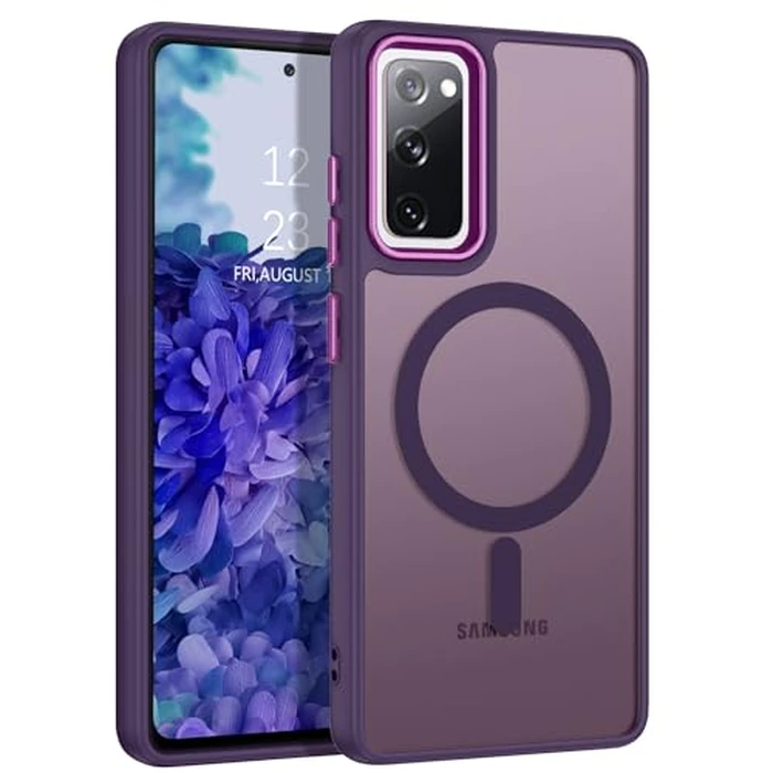 BENTOBEN for Samsung S20 FE 5G Case, for S20 FE Case Compatible with Wireless Charging, Soft TPU Bumper Translucent Matte Shockproof Protective Case for Samsung Galaxy S20 FE 5G/4G, Dark Purple by BENTOBEN - Image 1