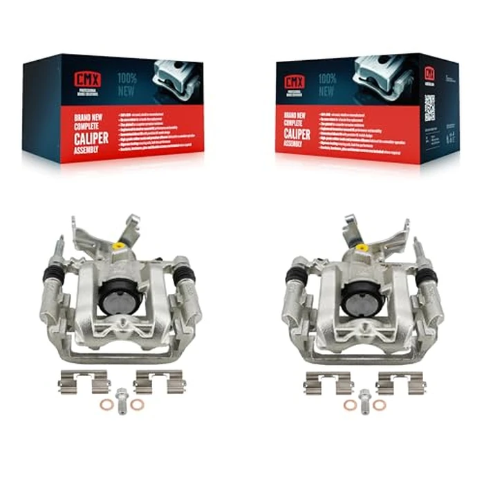 CMX Rear Disc Brake Caliper Assembly Left Right Side (Driver Passenger) Kit Replacement For Buick Verano Chevrolet Orlando Cascada KBC-100705 by CMX - Used - Very Good condition