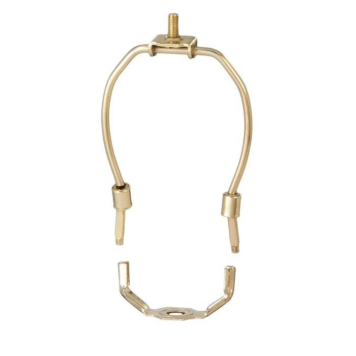 B&P Lamp(R) TINY 4-1/2 Inch Lamp Shade Harp Holder for Table and Floor Lamps, Brass Plated Steel Finish by B&P Lamp - Used - Like New condition - US$5.84