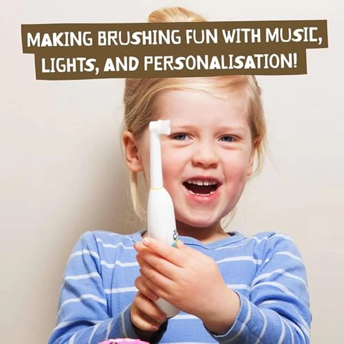 Jack N' Jill Buzzy Brush Kids Electric Musical Toothbrush Replacement Heads - Gentle Cleaning, Extra Soft Bristles, Rotary Design, BPA Free - Kids Replacement Toothbrush Heads (Pack of 2) by JACK N' JILL - Image 5