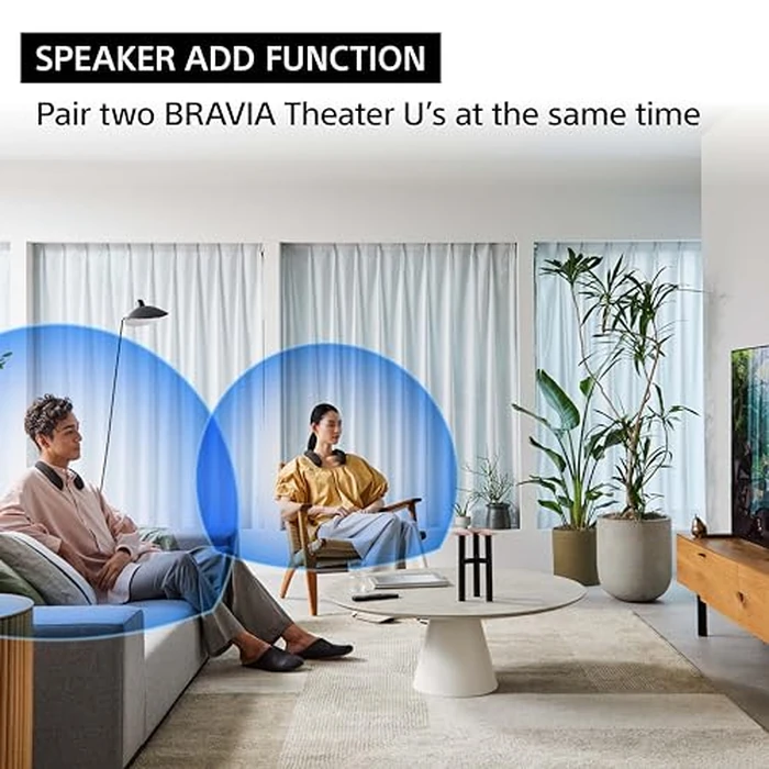 Sony BRAVIA Theater U Wireless Wearable TV Speaker with Bluetooth, Personalized Home Theater Audio, Gaming Compatibility, Built-in mic, 12 Hour Battery Life, IPX4 Splash-Resistant (HT-AN7) by Sony - Image 3