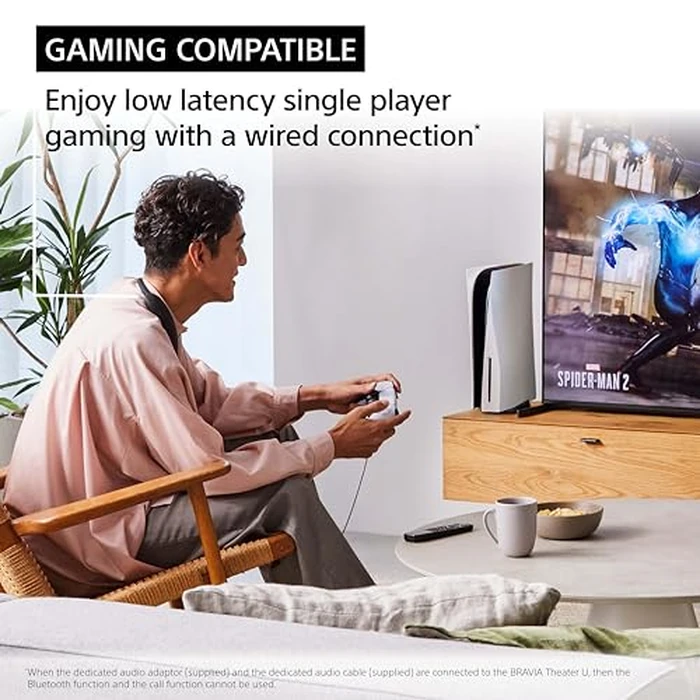 Sony BRAVIA Theater U Wireless Wearable TV Speaker with Bluetooth, Personalized Home Theater Audio, Gaming Compatibility, Built-in mic, 12 Hour Battery Life, IPX4 Splash-Resistant (HT-AN7) by Sony - Image 5