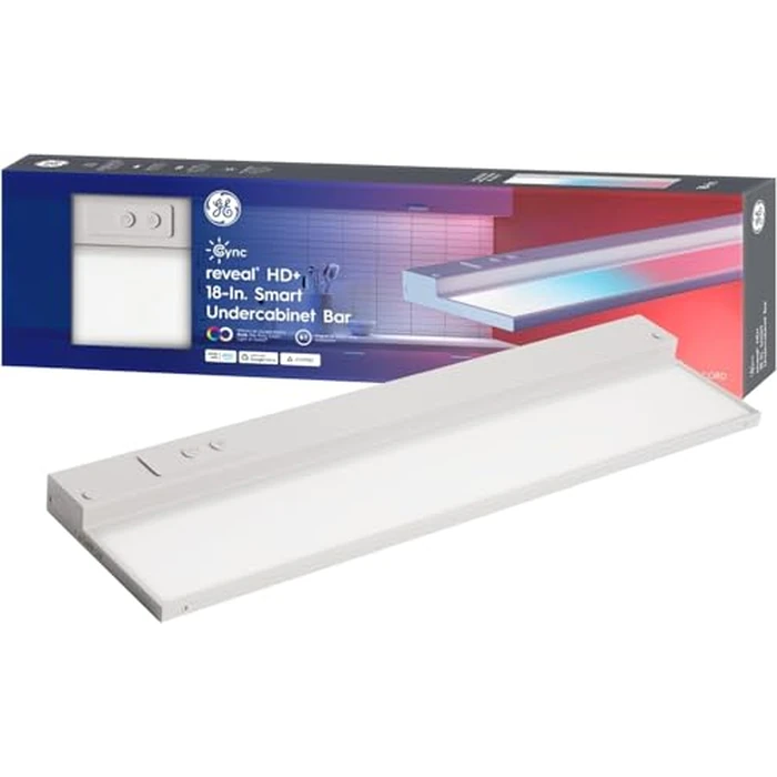 GE Cync Reveal HD+ Smart Undercabinet Light Fixture, Color Changing Undercab Light, Smart Wi-Fi Kitchen Light, Works with Alexa and Google Home, 18-in Bar, 93131251 by Cync - Image 1