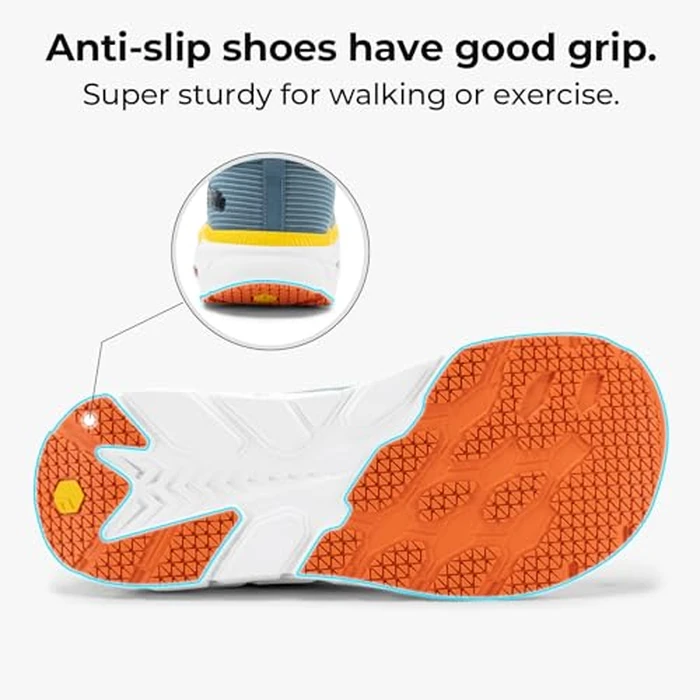 FitVille Wide Toe Box Shoes for Men Extra Wide Running Shoes Cushioned Well Non Slip Wide Running Shoes for Men Comfortable Men Running Shoes Lightweight Walking Shoes for Men(Slate Blue, Wide 14) by FitVille - Image 5