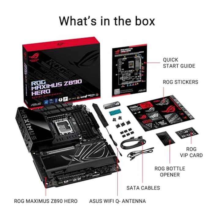 ASUS ROG Maximus Z890 Hero Intel Z890 LGA 1851 ATX Motherboard, Advanced AI PC-Ready, 22+2+1+2 Stages, DDR5, WiFi 7, 3X PCIe 5.0 M.2, Thunderbolt 4, USB Type-C, AI Overclocking/Cooling/Networking by Asus - Image 6