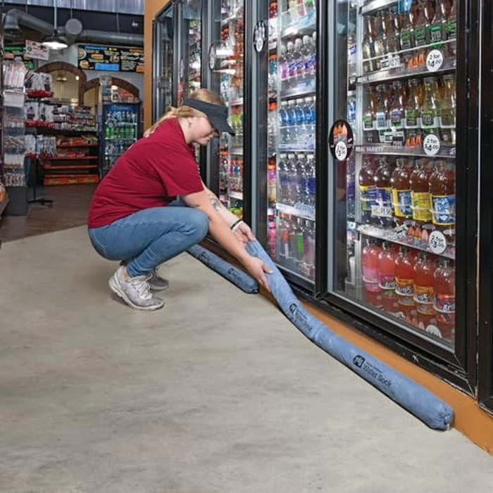 PIG Mildew-Resistant Absorbent Sock | Water Absorbing Snake | 3" W x 4' L | Absorbs up to 1 gal per Sock | 4 Count | PIG106 by PIG - Image 7