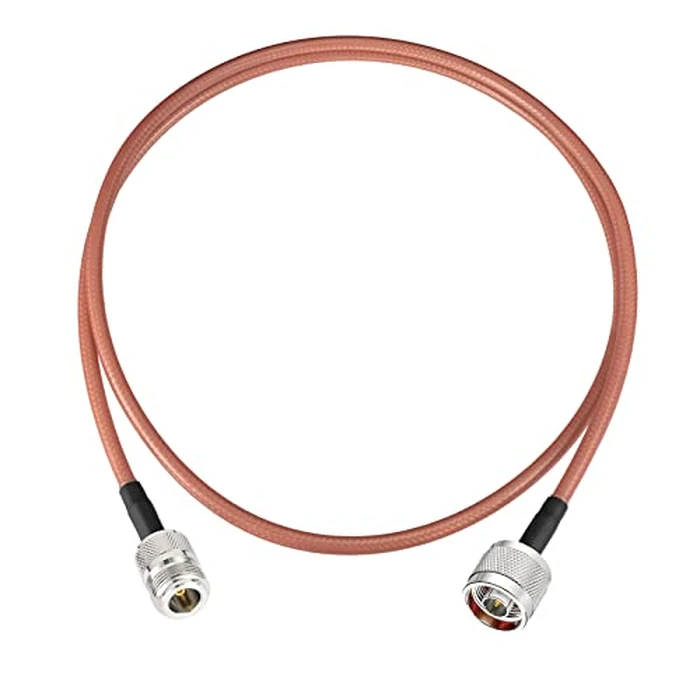 Eightwood N Female to N Male Jumper RG400 Low Loss Coax Cable 3 Feet for 4G LTE Antenna, WiFi Yagi Antenna, Wireless Router, Ham Radio by Eightwood - Used - Very Good condition - US$13.73