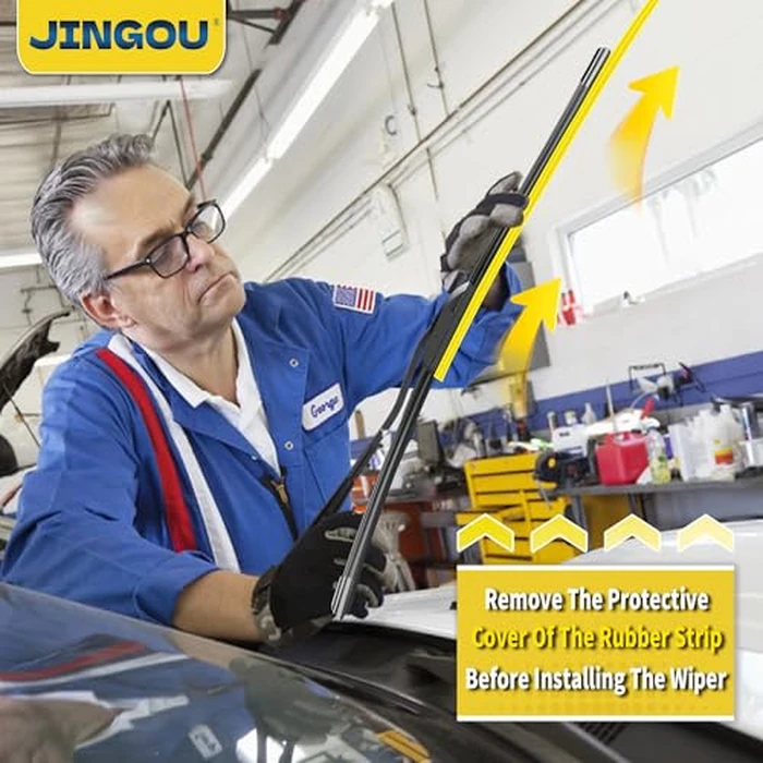 JINGOU 26" + 14" Front Windshield Wiper Blades Compatible with 2013-2018 Hyundai Santa Fe,2008-2013 Nissan Rogue OEM QUALITY Premium All-Season Automotive Replacement Wipers(Pack of 2) by JINGOU - Image 6
