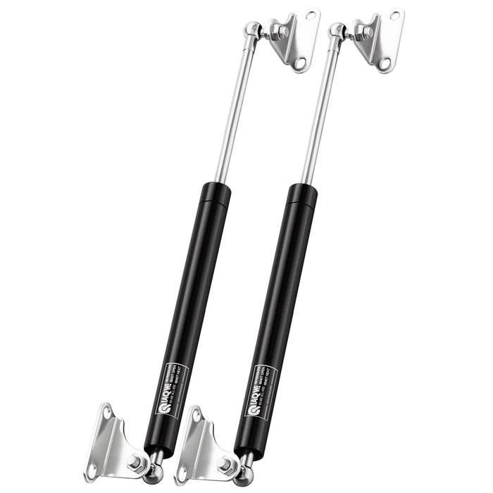 36 Inch 200Lbs 890N Gas Struts for Toolbox Trash Bin Lid Trap Door Camper Storage Crate Basement Floor Hatch Truck Canopy Shed Windows, DIY Gas Shocks Lift Kit with L Mount Brackets, 2 Pcs by IAQWE by IAQWE - Image 1