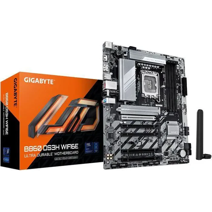 GIGABYTE B860 DS3H WIFI6E Intel Core Ultra (Series 2) LGA 1851 Motherboard, ATX, DDR5, 3x M.2, PCIe 5.0, USB-C, WIFI6E, 2.5GbE LAN, EZ-Latch by GIGABYTE - Image 2