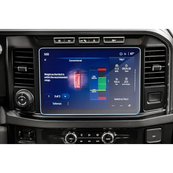 CDEFG for 2023 2024 2025 Ford Super Duty F-250 F-350 F-450 Tempered Glass Screen Protector 12-Inch Touchscreen Super Duty F250 F350 F450 Accessories HD Anti Fingerprints 9H Hardness by CDEFG - Used - Acceptable condition - CA$16.55