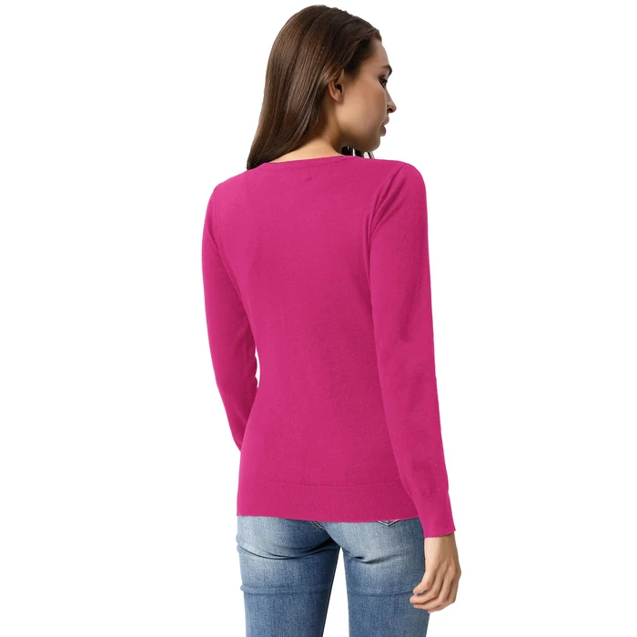 GRACE KARIN Pink Cardigan Sweaters for Women Lightweight Button Down Sweater Jacket Spring Clothes Summer Outfits S by GRACE KARIN - Image 3