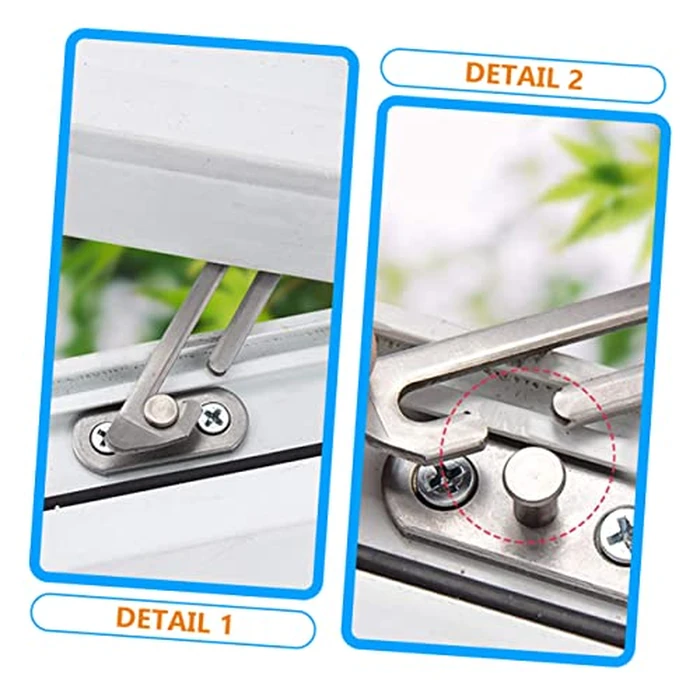 Angoily Window Lock Stopper Concealed Restrictor Lock for Child Safety Easy Hand Tight Installation Window Opening Limiter Compatible with Most Windows by Angoily - Image 8