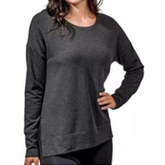Active Life Women's Side Slit Modal Top (Medium) - Black Heather by Active Life - Refurbished - Brand New condition - US$50.98