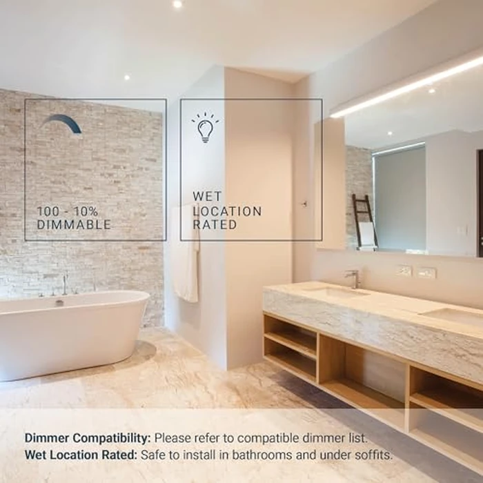 PARMIDA (12 Pack) 5/6 Inch Dimmable 3CCT LED Disk Lights, 15W Surface Mount Recessed Ceiling Disc Lighting, 3 Color Selectable 3000K/4000K/5000K, 1050lm, J-Box Or Recessed Can Installation, UL-Listed by Parmida LED Technologies - Image 7