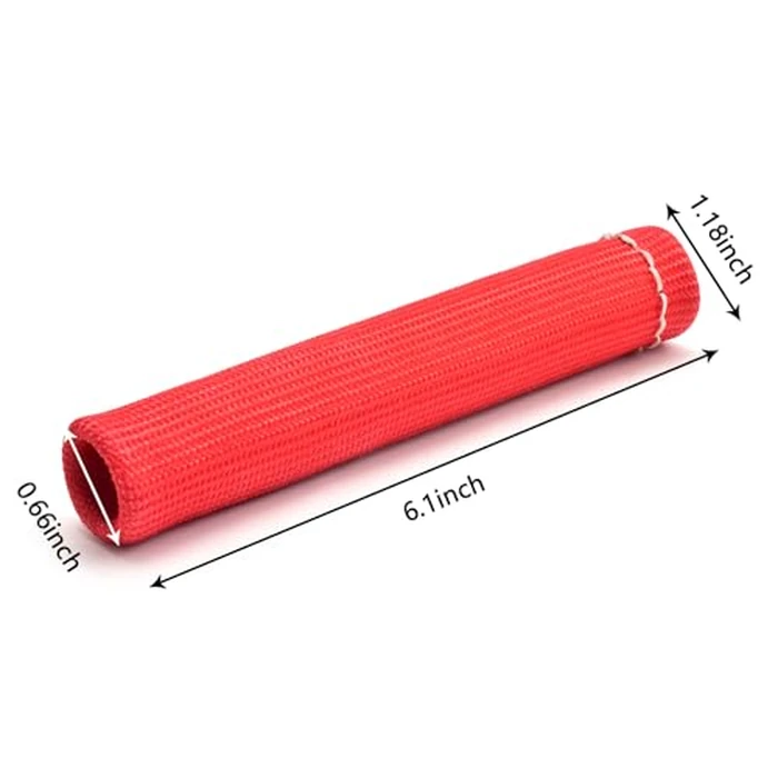 Spark Plug Wire Boots Heat Shield Protector Sleeve Covers for Chevy GMC SBC 350/ BBC 454/ LS1/ LS2 V8 engines (Red) 8Pcs by Generic - Image 4