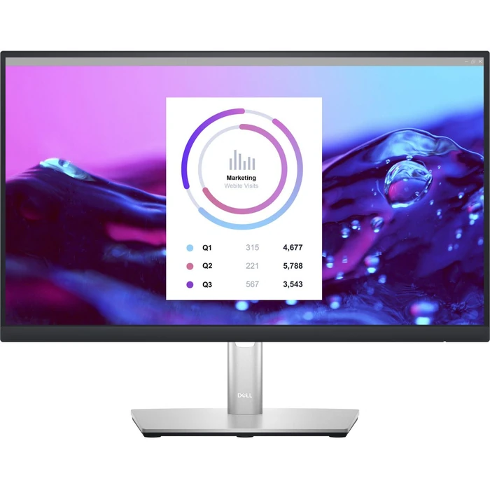 Dell P2223HC USB-C Monitor 22" - Black/Silver - 22 Inch by Dell - Image 1