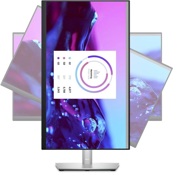 Dell P2223HC USB-C Monitor 22" - Black/Silver - 22 Inch by Dell - Image 5