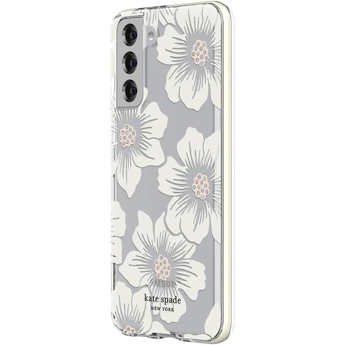 Kate Spade Defensive Phone Case for Galaxy S22+ (5G) - Hollyhock Floral by Kate Spade - Image 3
