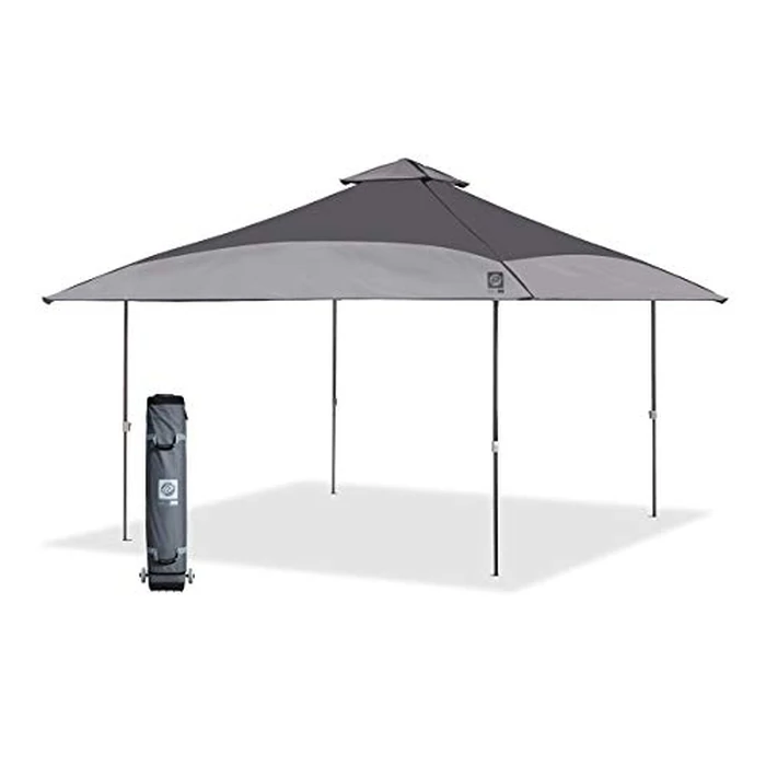 E-Z UP Spectator Instant Shelter Canopy, 13' x 13' with 169 sq ft of Shade, Vented Roof, Gray Dual Tone by E-Z UP - Used - Very Good condition