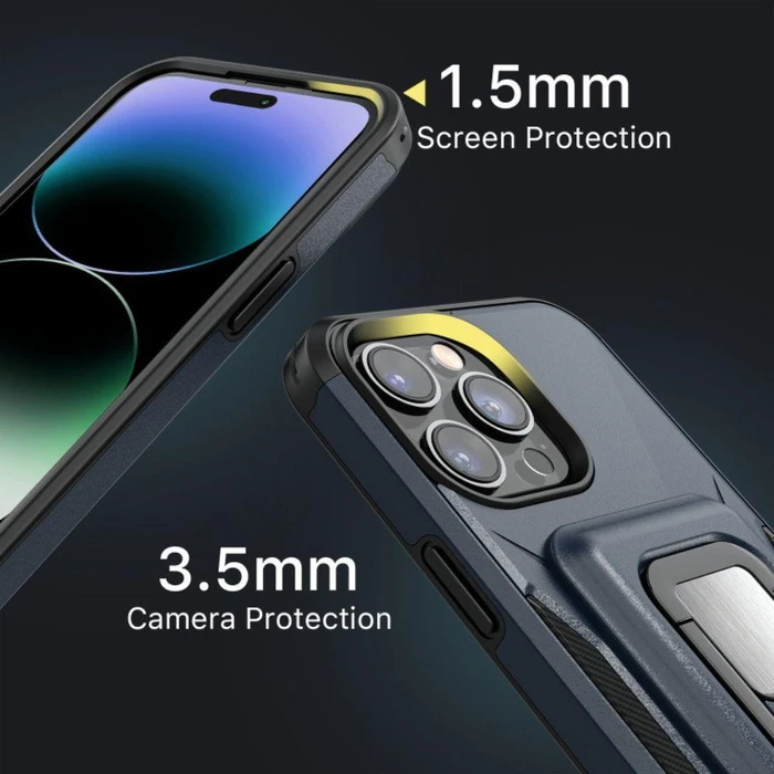 MyBat Pro Stealth Series Phone Case with MagKick for iPhone 14 Pro Max - Blue - Premium by MyBat Pro - Image 5