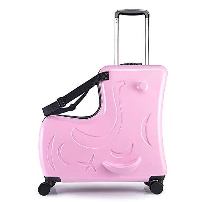 N-A Kids Ride On Suitcase with Wheels, Scooter Luggage for Toddlers Travel, Durable Children's Suitcase for Boys & Girls Ages 2-19 Years by N-A - Image 1